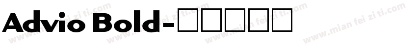 Advio Bold字体转换